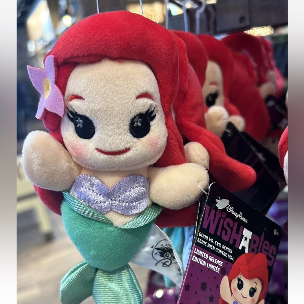 Disney Parks Ariel Wishable Mini Plush NWT Little Mermaid NEW 2024 D23 Expo